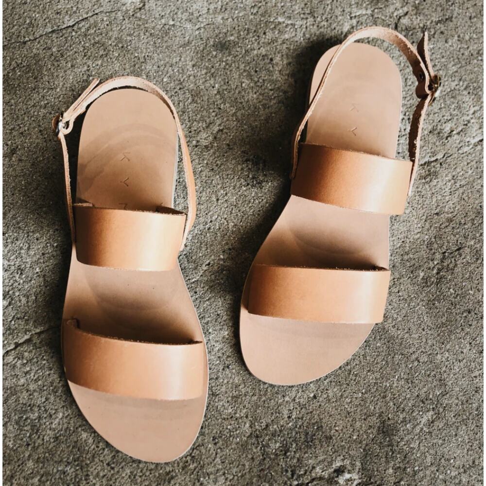 KYMA Mykonos leather strap sandals